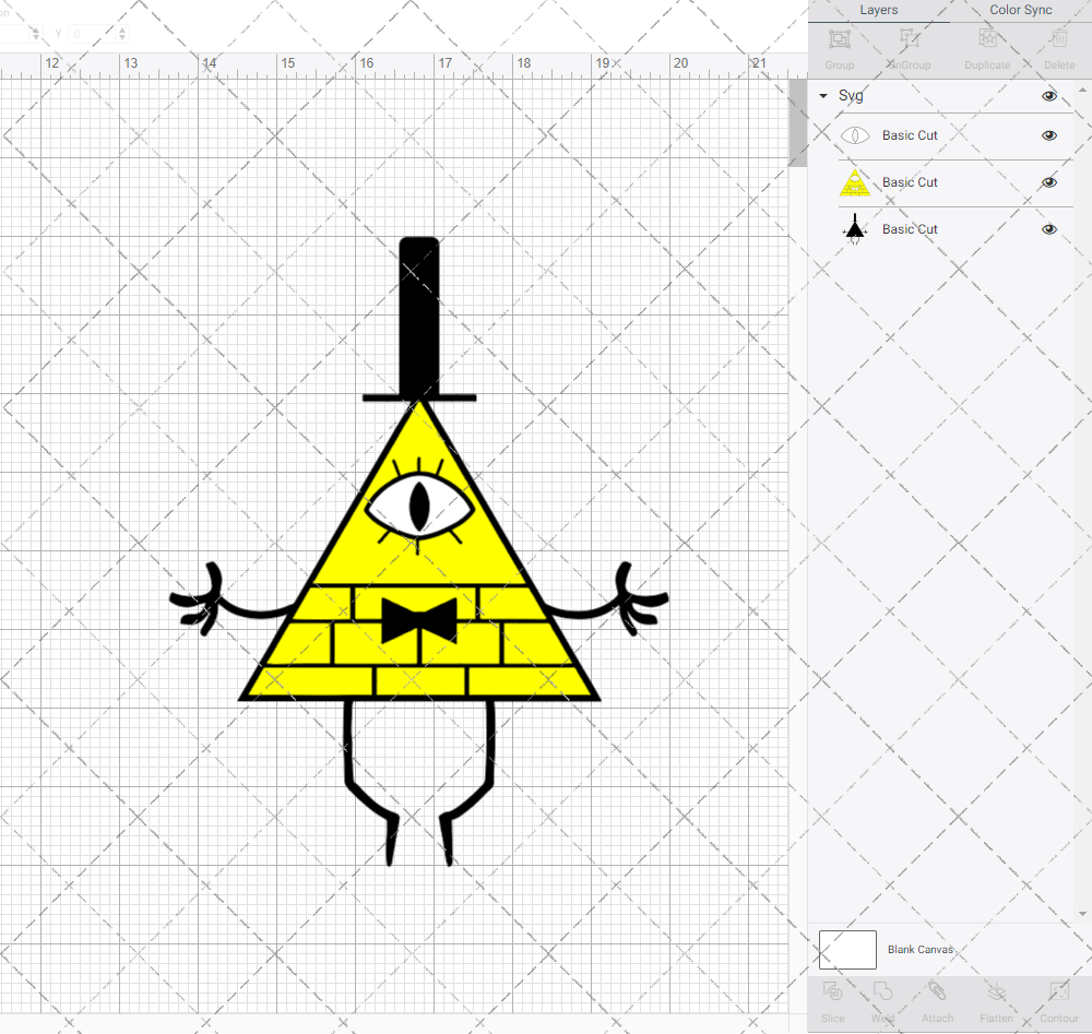 Bill Cipher - Gravity Falls, Svg, Dxf, Eps, Png - SvgShopArt