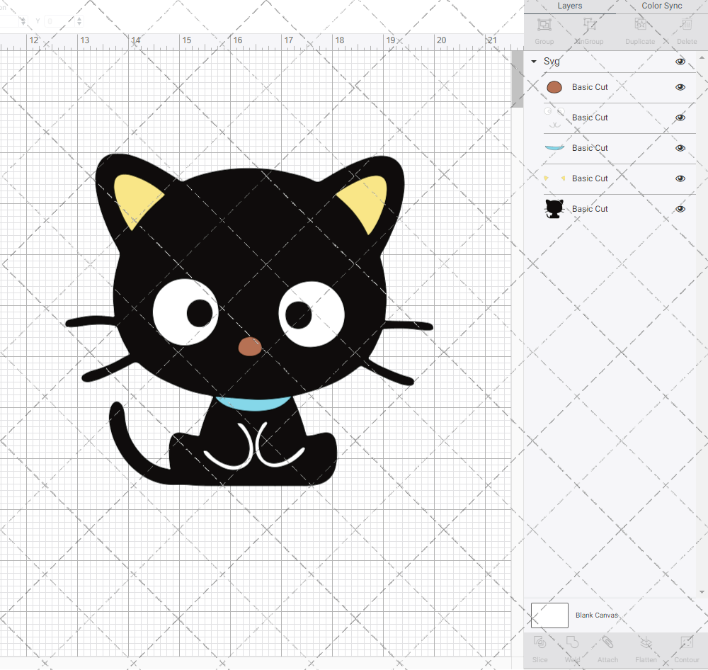 Chococat - Sanrio, Svg, Dxf, Eps, Png - SvgShopArt