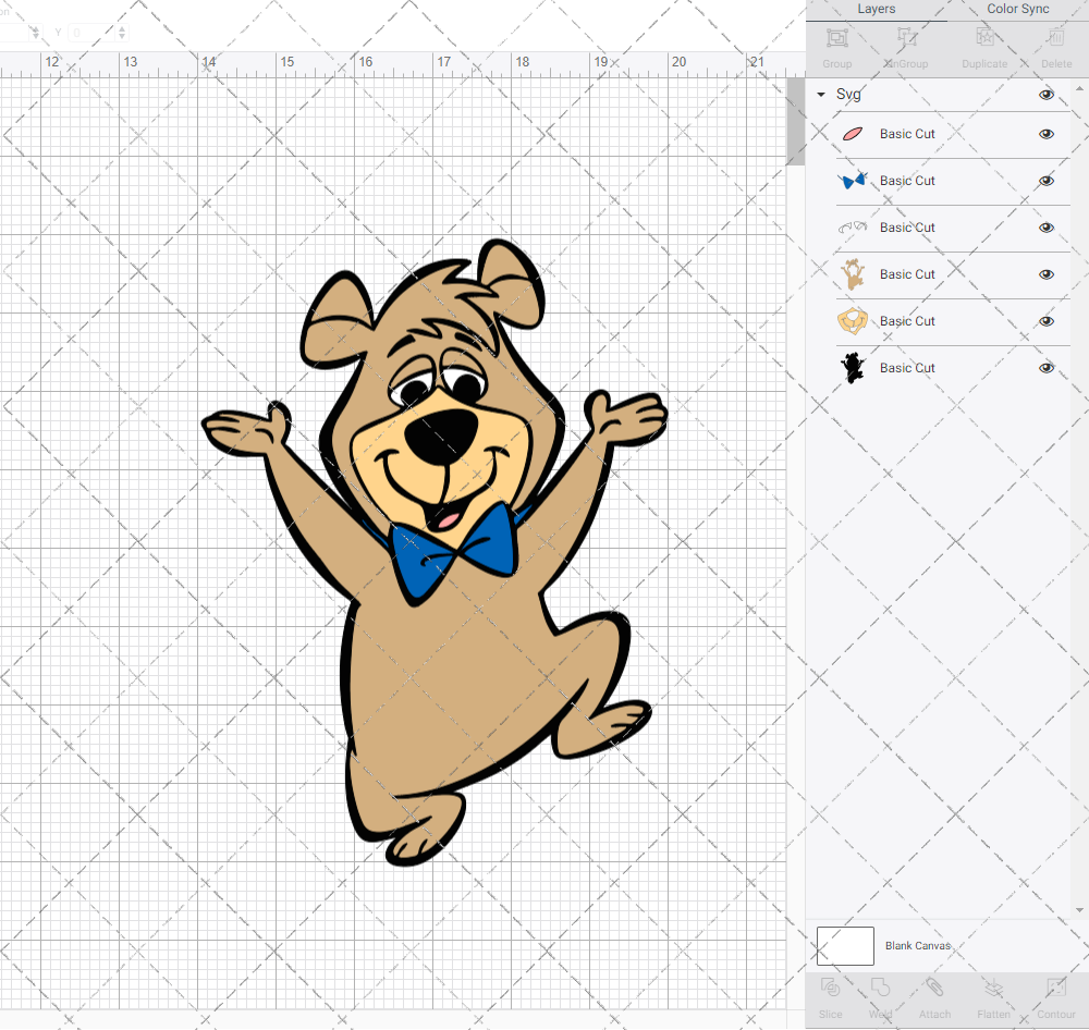 Boo-Boo Bear - Yogi Bear, Svg, Dxf, Eps, Png - SvgShopArt