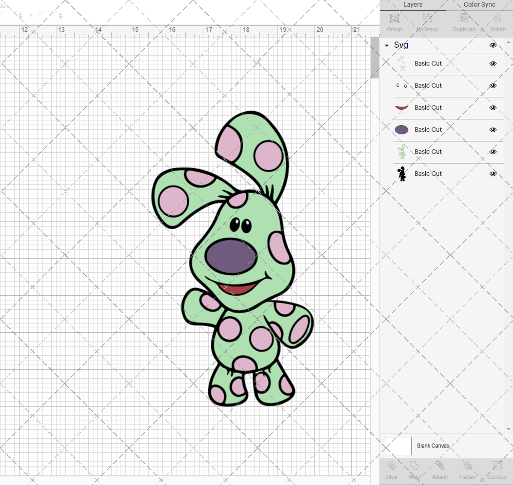 Polka Dots - Blue's Clues, Svg, Dxf, Eps, Png - SvgShopArt