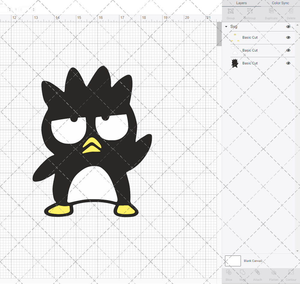 Badtz-Maru - Sanrio, Svg, Dxf, Eps, Png - SvgShopArt