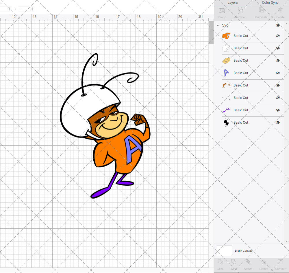 Atom Ant, Svg, Dxf, Eps, Png - SvgShopArt