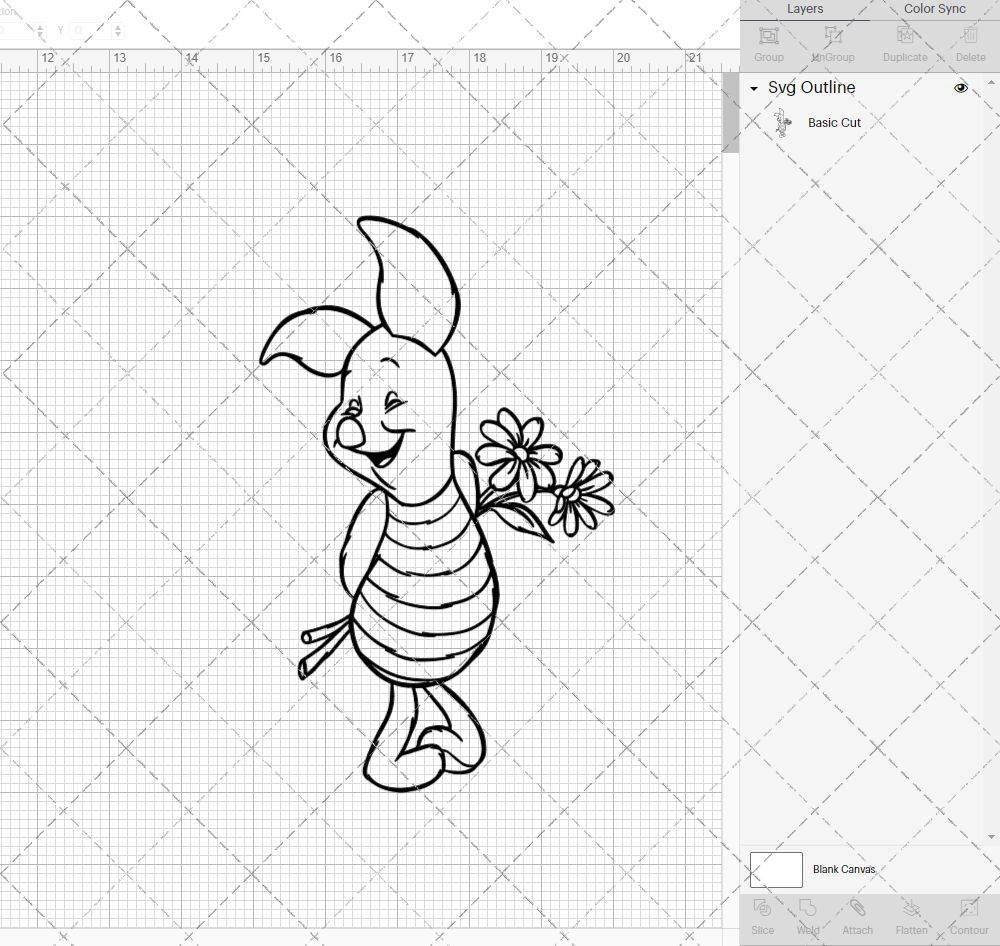 Piglet - Winnie The Pooh, Svg, Dxf, Eps, Png - SvgShopArt