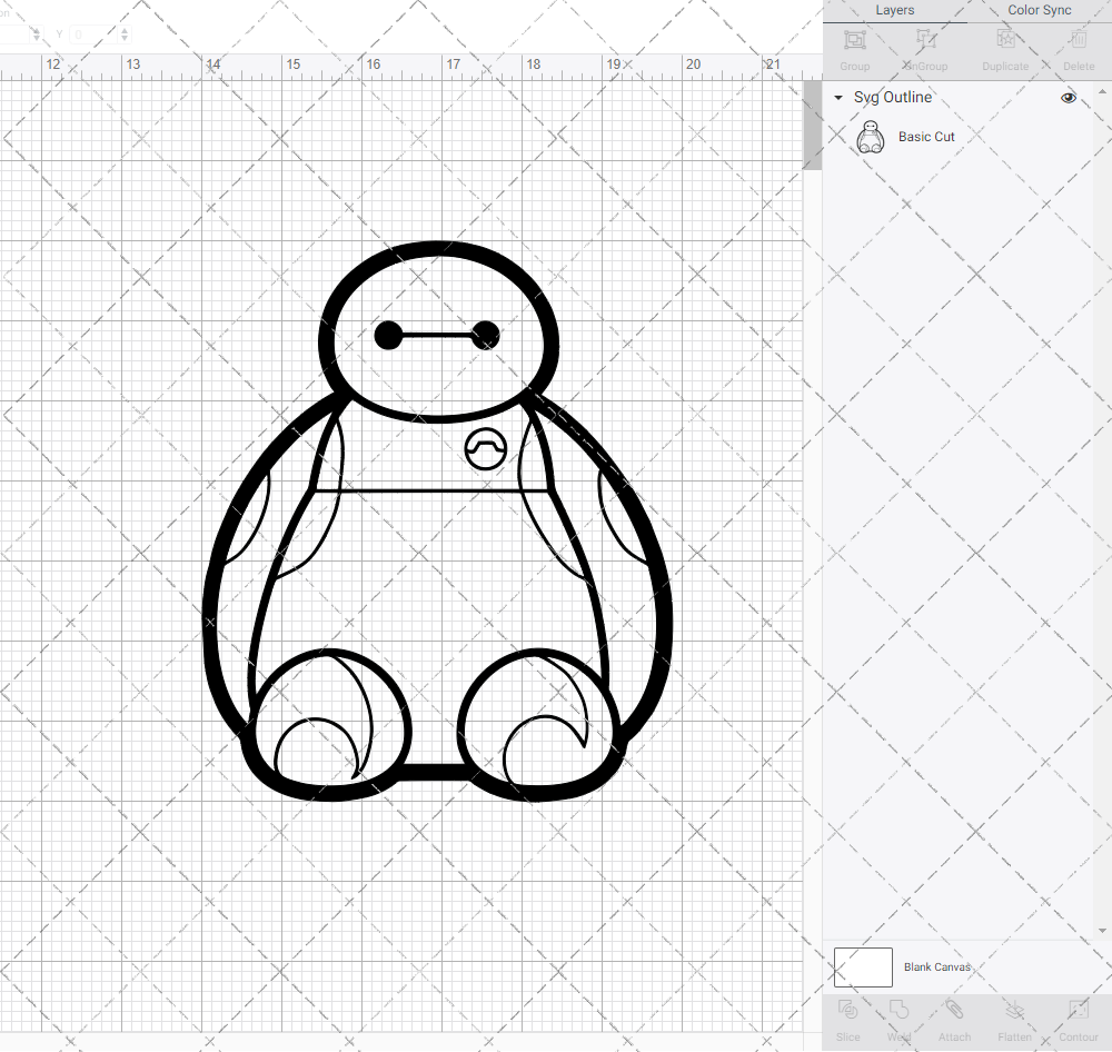 Baymax - Big Hero 002, Svg, Dxf, Eps, Png - SvgShopArt