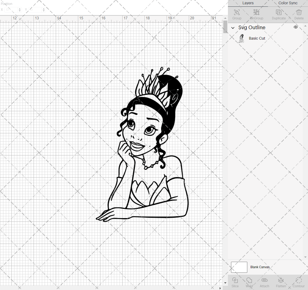 Tiana - The Princess and the Frog, Svg, Dxf, Eps, Png - SvgShopArt