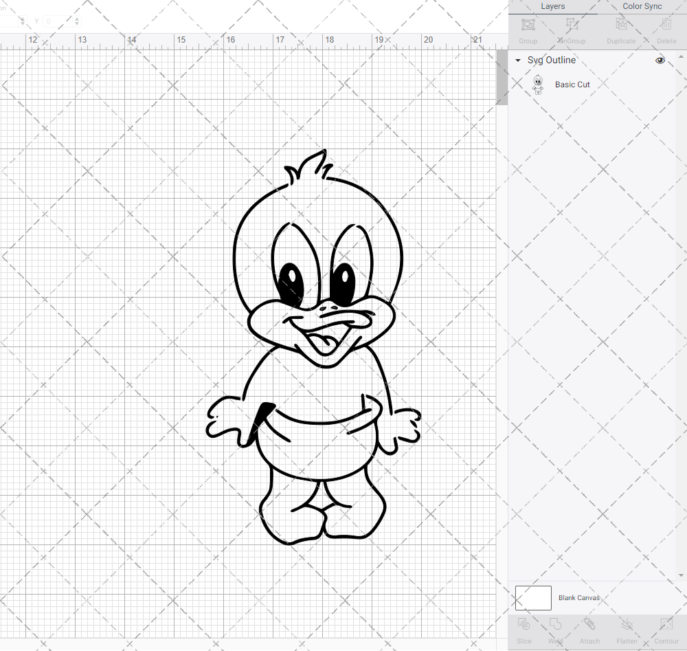 Daffy Duck - Baby Looney Tunes, Svg, Dxf, Eps, Png - SvgShopArt