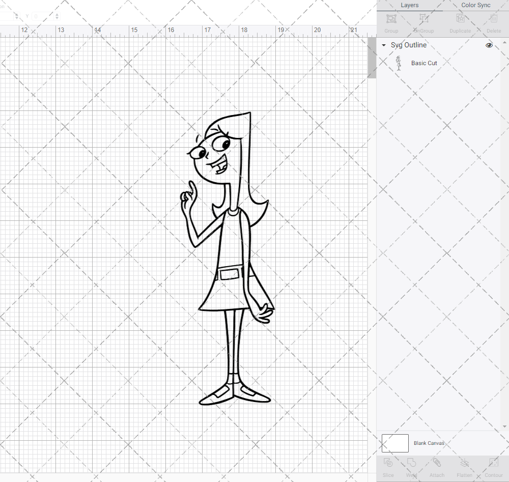 Candace Flynn - Phineas and Ferb, Svg, Dxf, Eps, Png - SvgShopArt