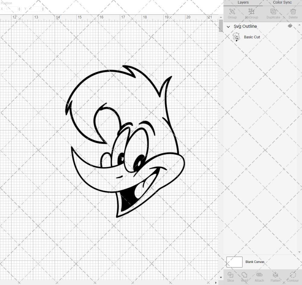 Woody Woodpecker 003, Svg, Dxf, Eps, Png - SvgShopArt