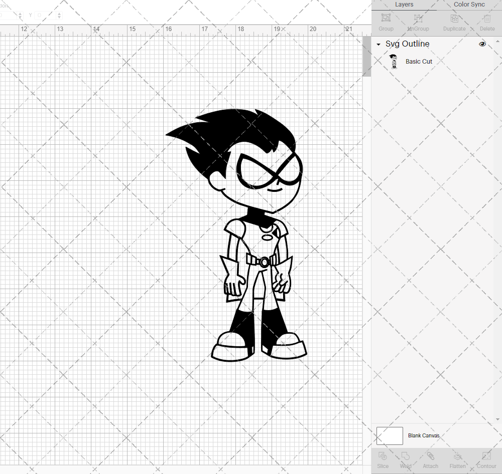 Robin - Teen Titans Go 002, Svg, Dxf, Eps, Png - SvgShopArt
