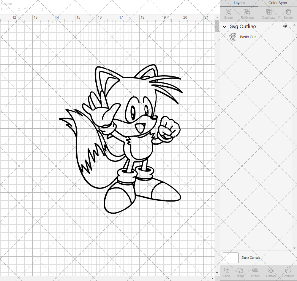 Tails - Sonic the Hedgehog, Svg, Dxf, Eps, Png - SvgShopArt