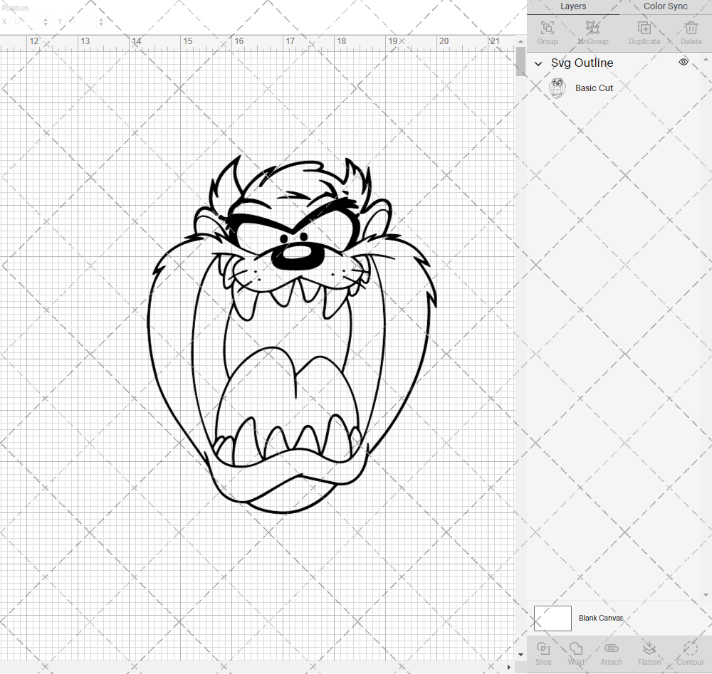 Tasmanian Devil - Looney Tunes 004, Svg, Dxf, Eps, Png - SvgShopArt