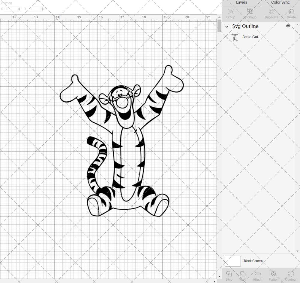 Tigger - Winnie The Pooh 006, Svg, Dxf, Eps, Png - SvgShopArt