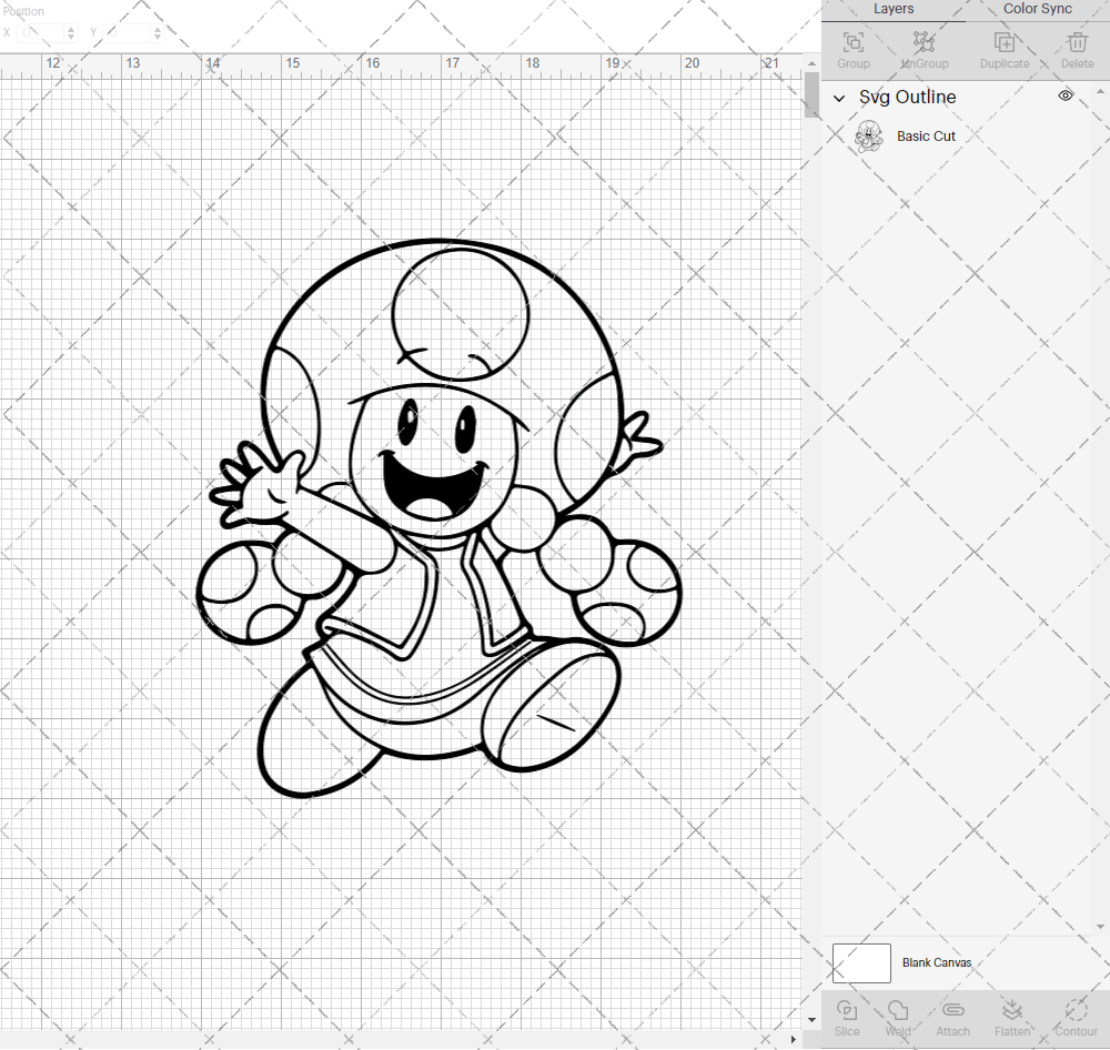 Toadette - Super Mario Bros, Svg, Dxf, Eps, Png - SvgShopArt