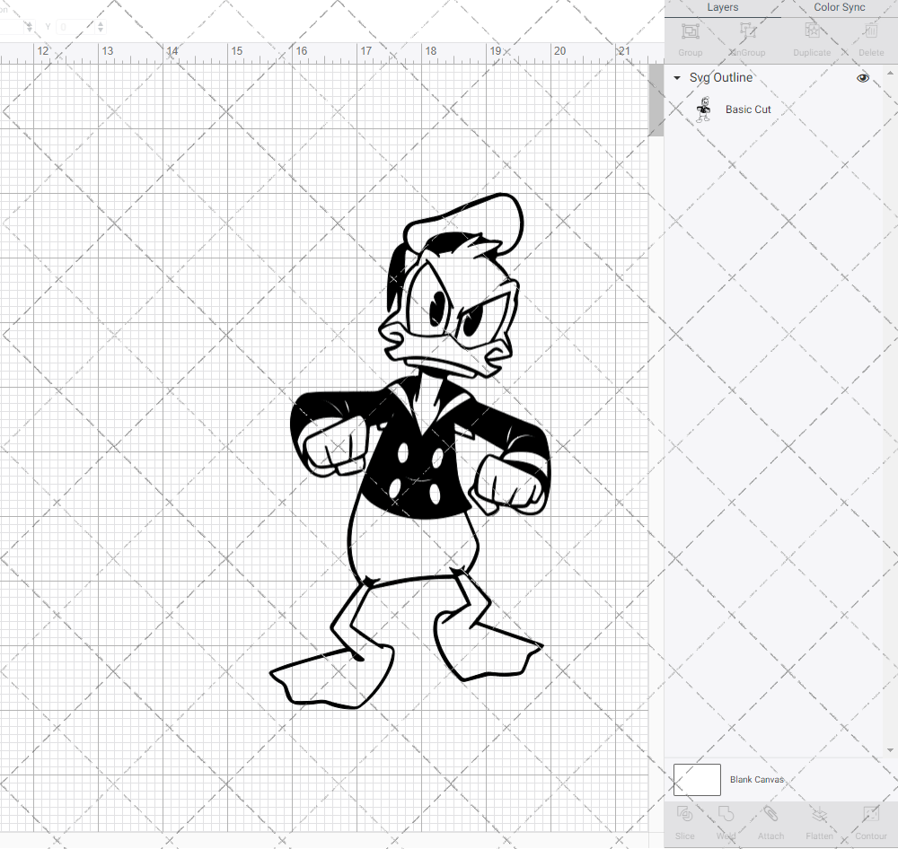 Donald Duck - Ducktales, Svg, Dxf, Eps, Png - SvgShopArt