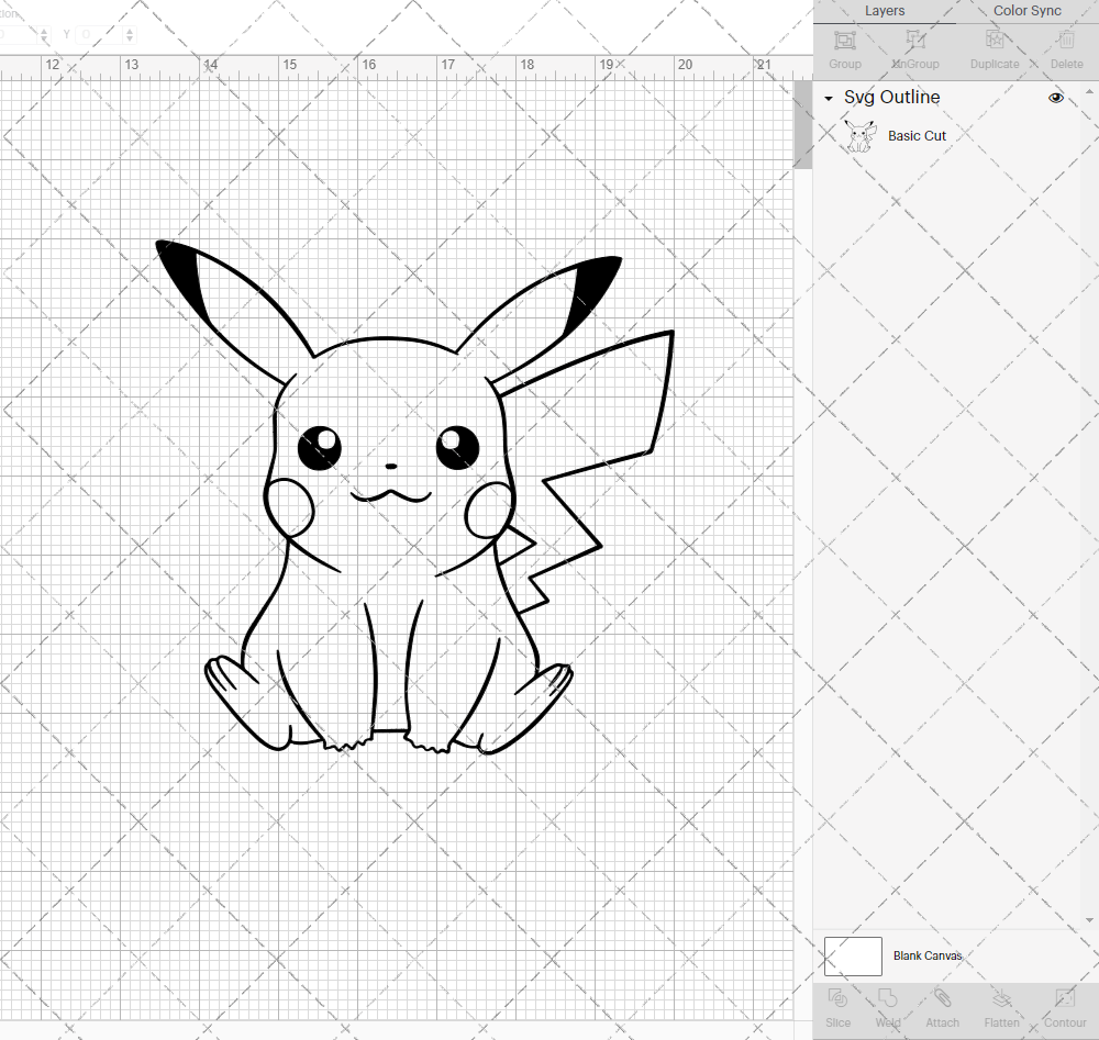 Pikachu - Pokemon 003, Svg, Dxf, Eps, Png - SvgShopArt