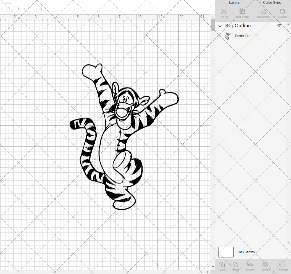 Tigger - Winnie The Pooh 003, Svg, Dxf, Eps, Png - SvgShopArt