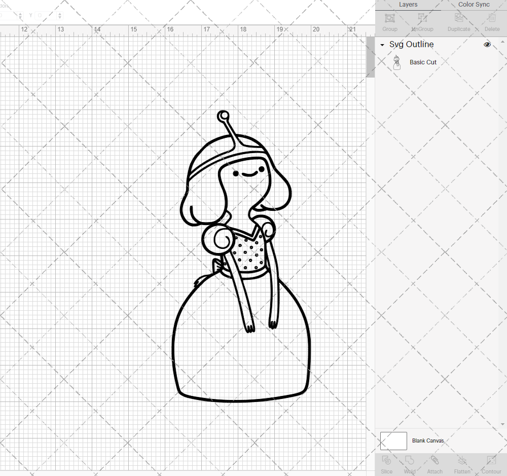 Princess Bubblegum - Adventure Time, Svg, Dxf, Eps, Png - SvgShopArt