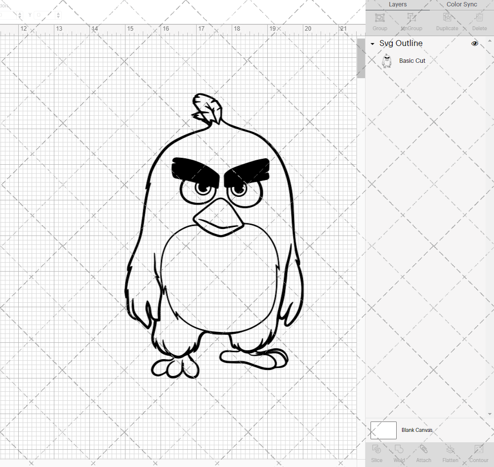 Red - The Angry Birds 002, Svg, Dxf, Eps, Png - SvgShopArt
