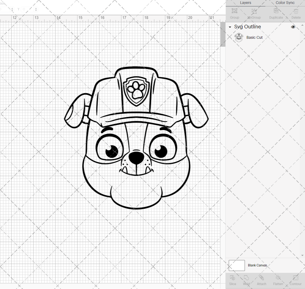 Rubble - Paw Patrol, Svg, Dxf, Eps, Png - SvgShopArt