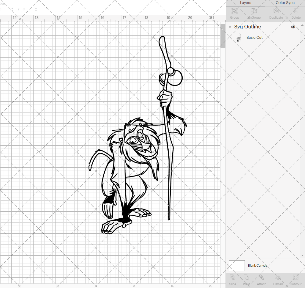 Rafiki - The Lion King, Svg, Dxf, Eps, Png - SvgShopArt