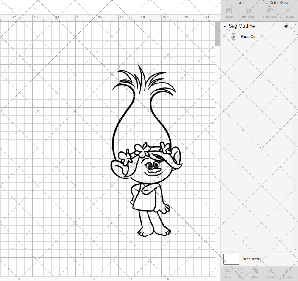 Poppy - Trolls, Svg, Dxf, Eps, Png - SvgShopArt