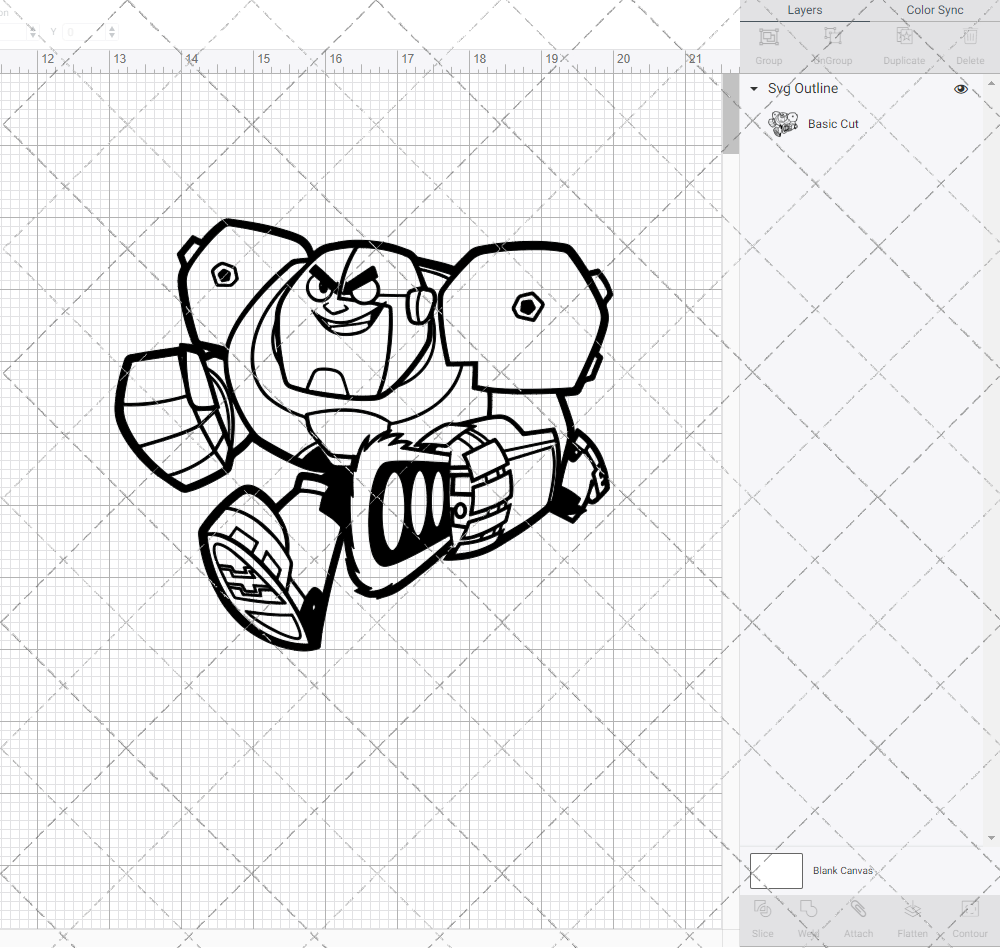 Cyborg - Teen Titans Go 003, Svg, Dxf, Eps, Png - SvgShopArt