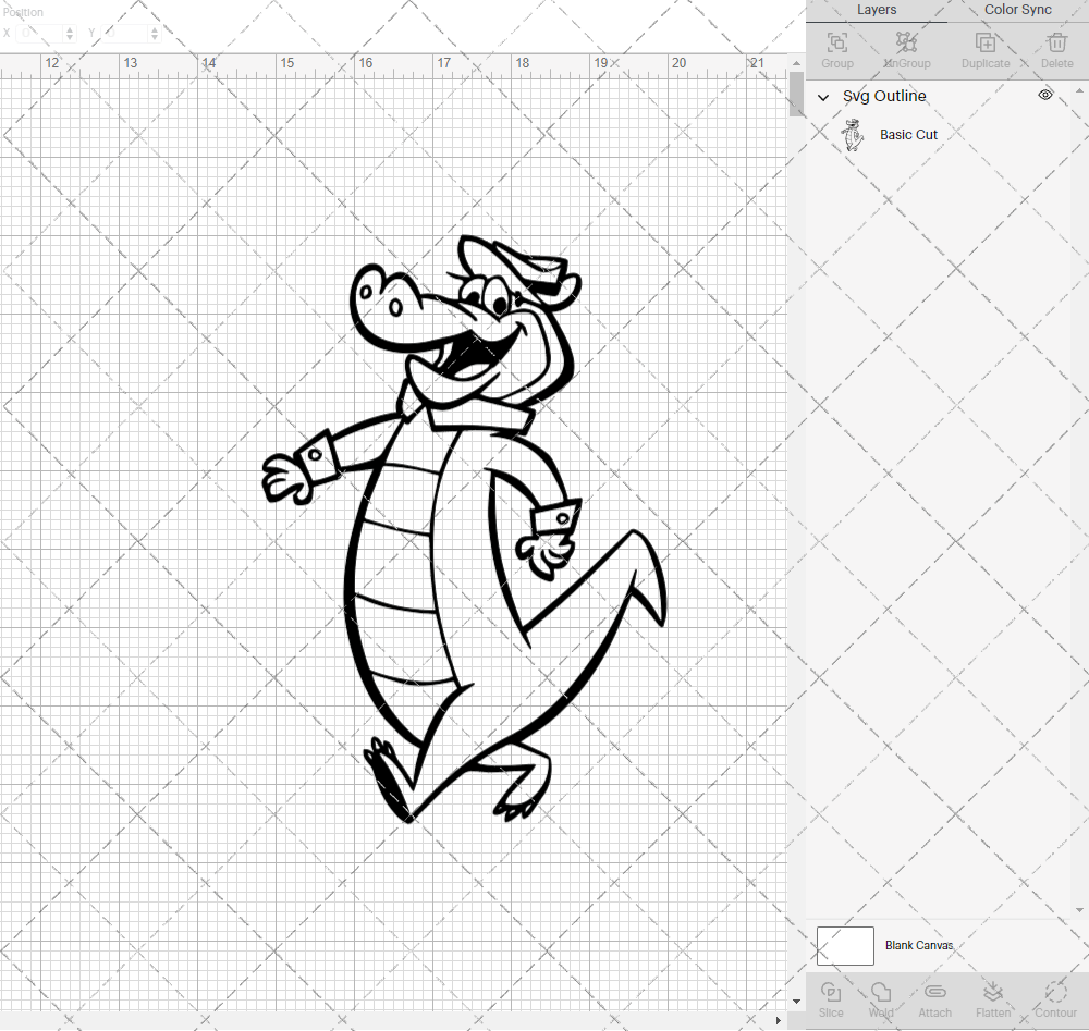 Wally Gator, Svg, Dxf, Eps, Png - SvgShopArt