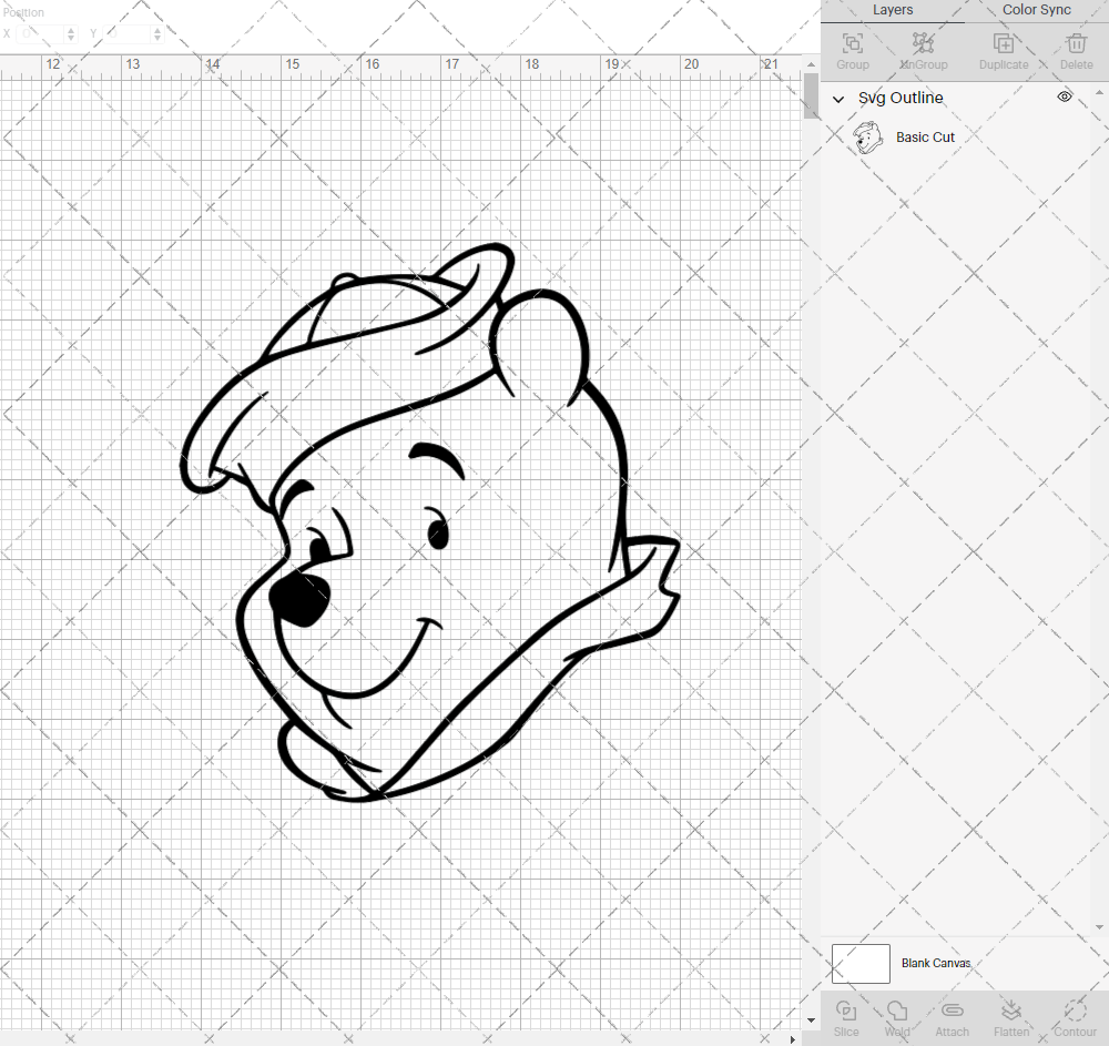 Winnie The Pooh 005, Svg, Dxf, Eps, Png - SvgShopArt