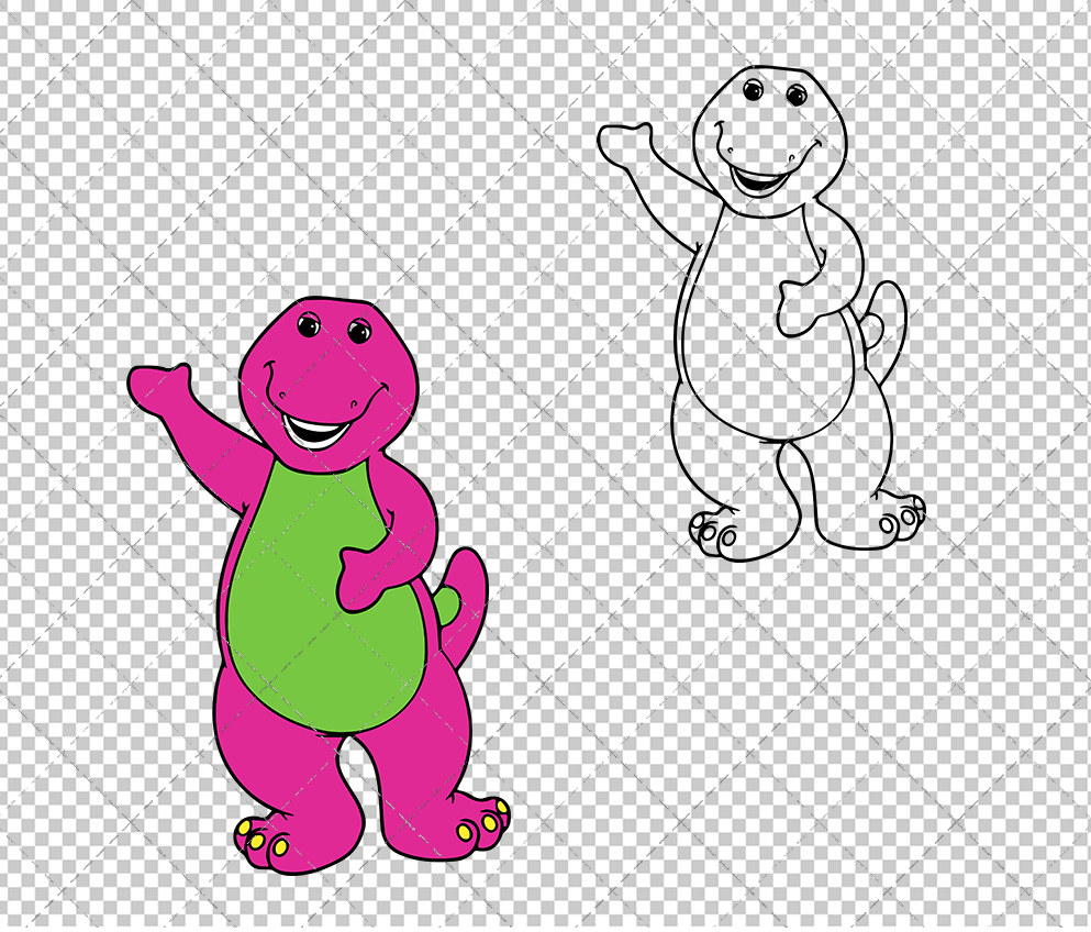 Barney - Barney & Friends, Svg, Dxf, Eps, Png SvgShopArt