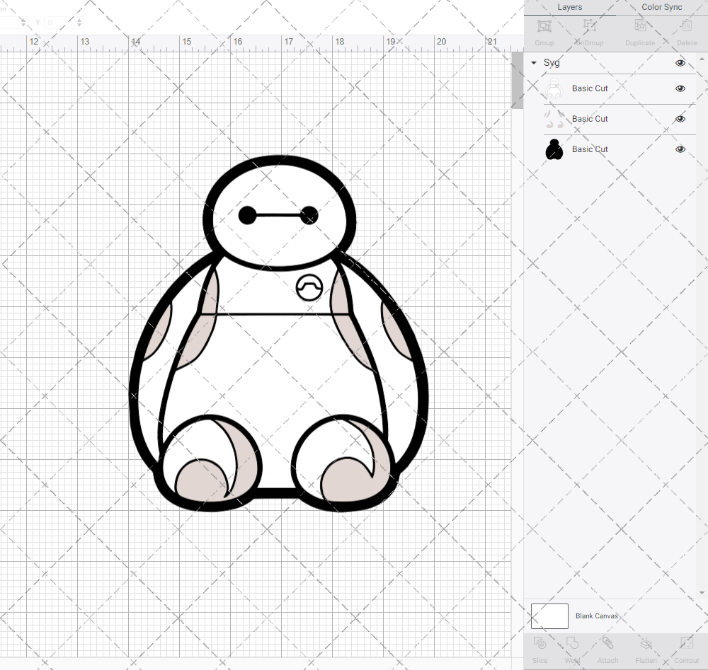 Baymax - Big Hero 002, Svg, Dxf, Eps, Png SvgShopArt