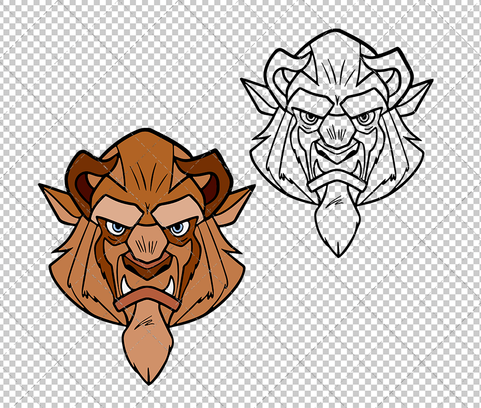 Beast - Beauty and the Beast, Svg, Dxf, Eps, Png SvgShopArt