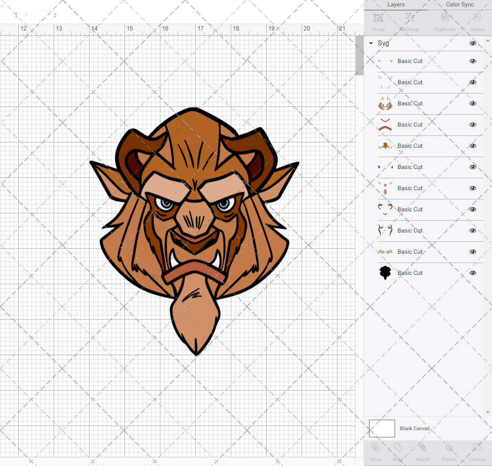Beast - Beauty and the Beast, Svg, Dxf, Eps, Png SvgShopArt