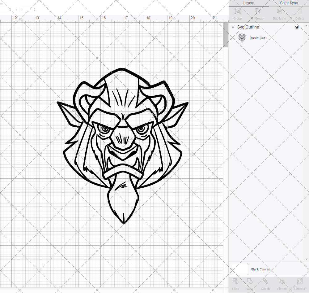Beast - Beauty and the Beast, Svg, Dxf, Eps, Png SvgShopArt