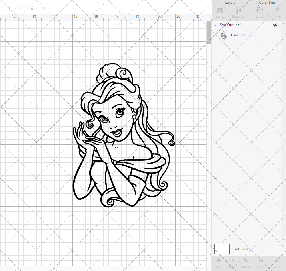 Belle - Beauty and the Beast, Svg, Dxf, Eps, Png SvgShopArt