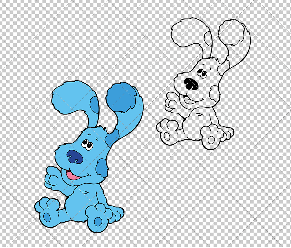 Blue - Blue's Clues 004, Svg, Dxf, Eps, Png SvgShopArt