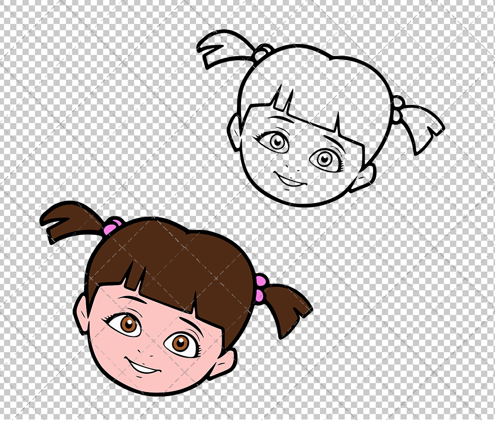 picture of boo monsters inc Boo - Monsters, inc. 003, Svg, Dxf, Eps, Png