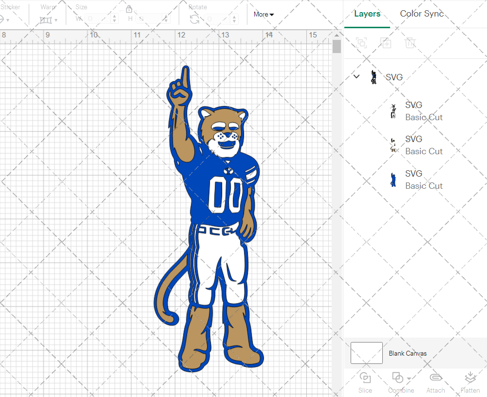 Brigham Young Cougars Mascot 2016, Svg, Dxf, Eps, Png 002