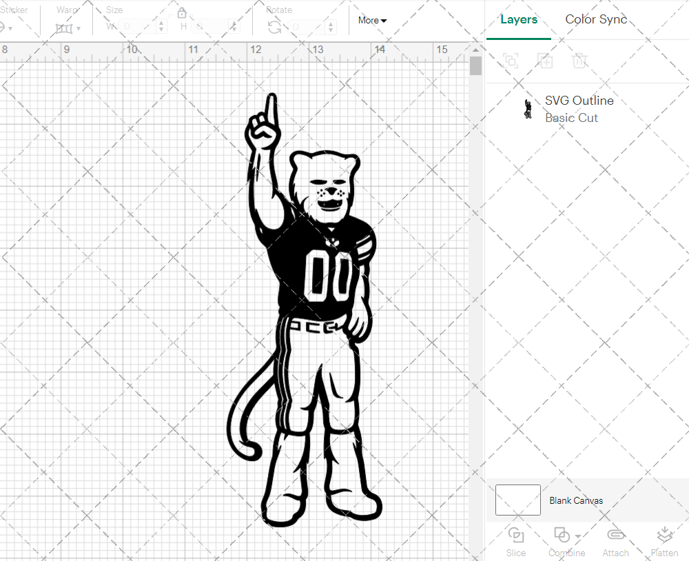 Brigham Young Cougars Mascot 2016, Svg, Dxf, Eps, Png 003