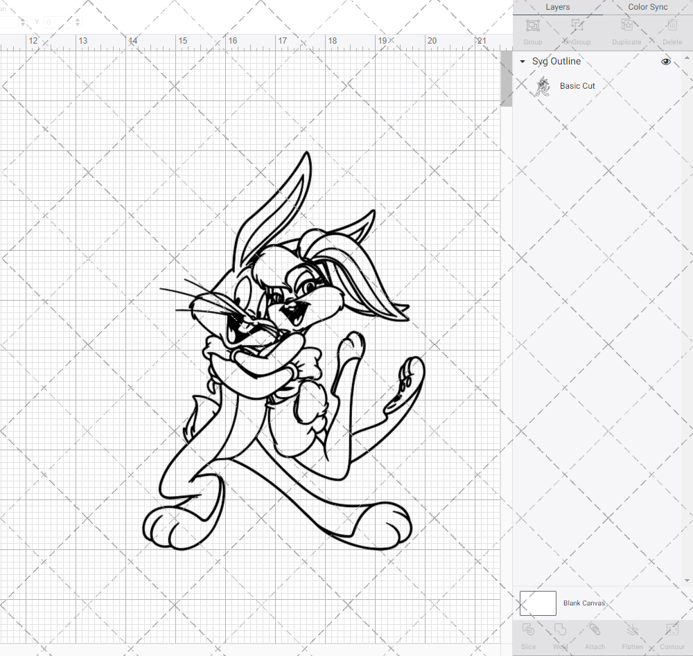 Bugs and Lola Bunny - Looney Tunes, Svg, Dxf, Eps, Png SvgShopArt