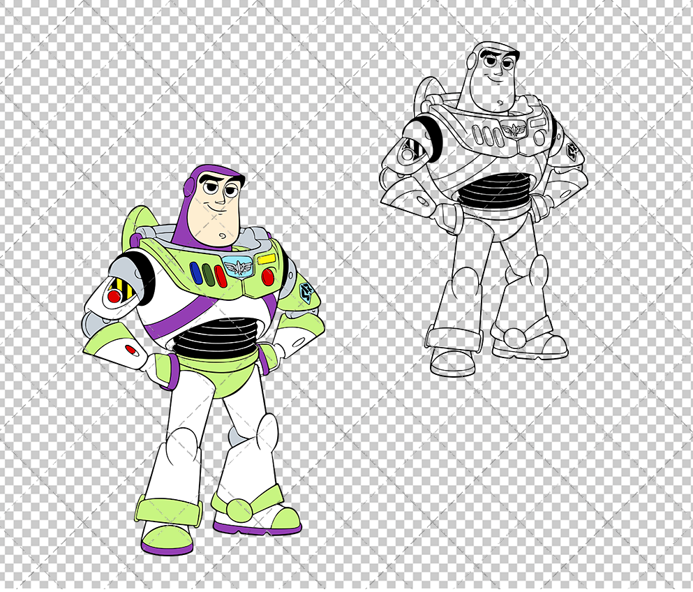 Buzz Lightyear - Toy Story, Svg, Dxf, Eps, Png SvgShopArt