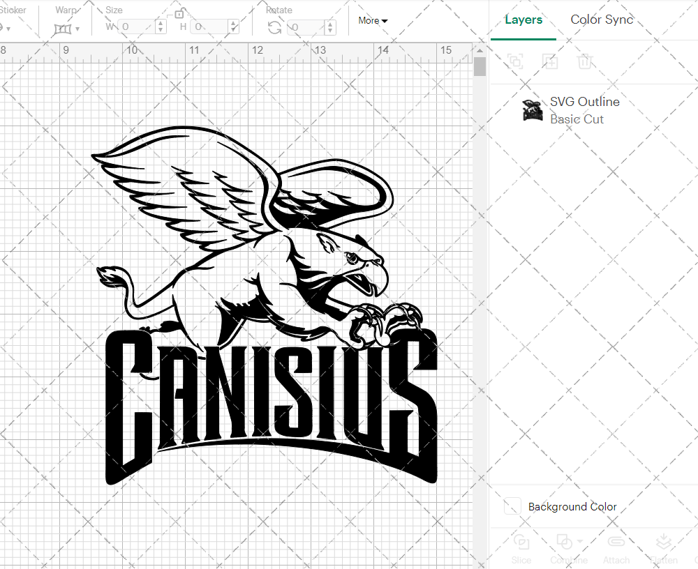 Canisius Golden Griffins Alternate 1998, Svg, Dxf, Eps, Png - SvgShopArt
