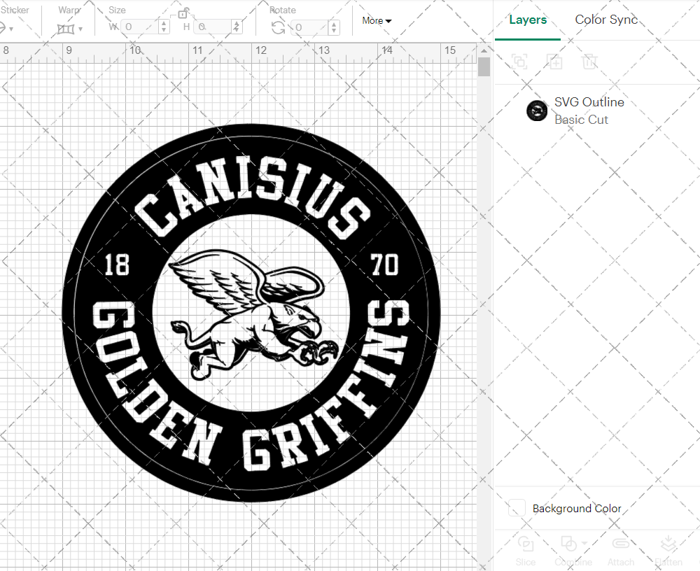 Canisius Golden Griffins Alternate 2018 003, Svg, Dxf, Eps, Png - SvgShopArt