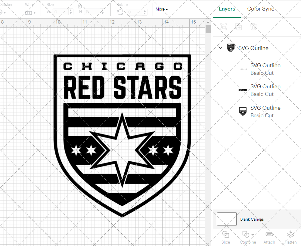 Chicago Red Stars 2017, Svg, Dxf, Eps, Png 003