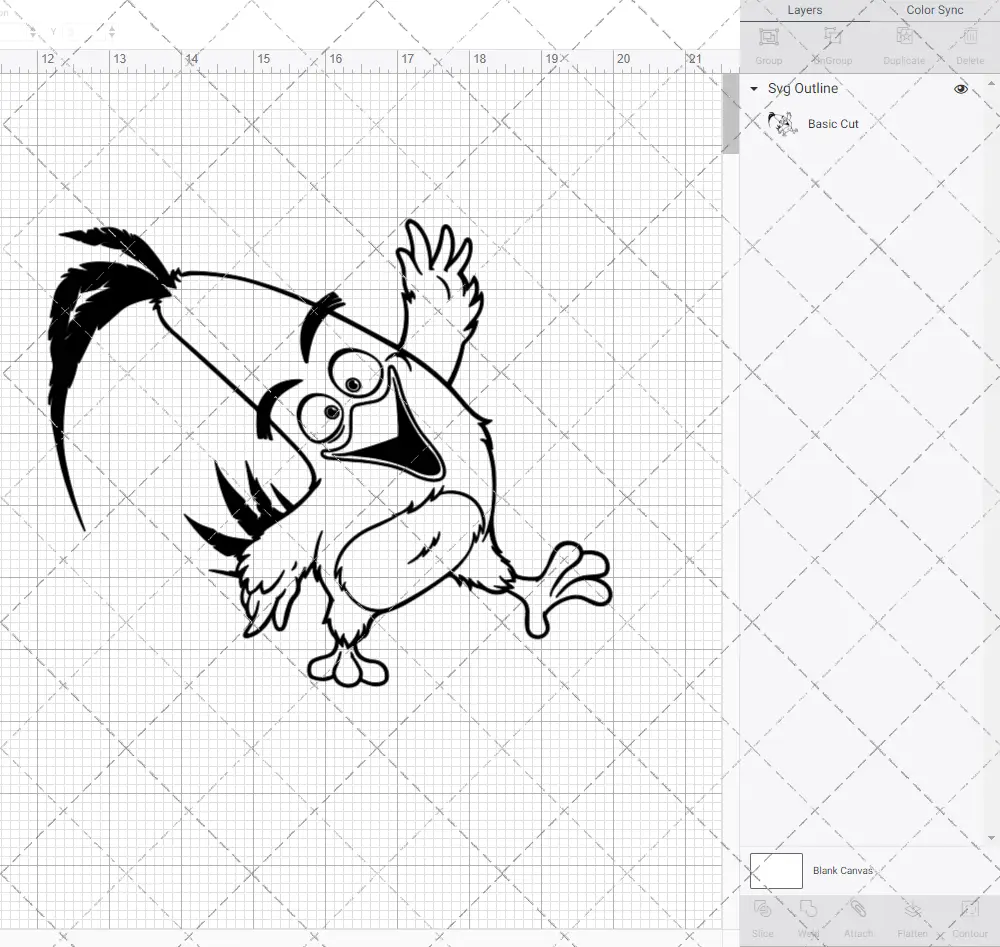 Chuck - The Angry Birds, Svg, Dxf, Eps, Png SvgShopArt