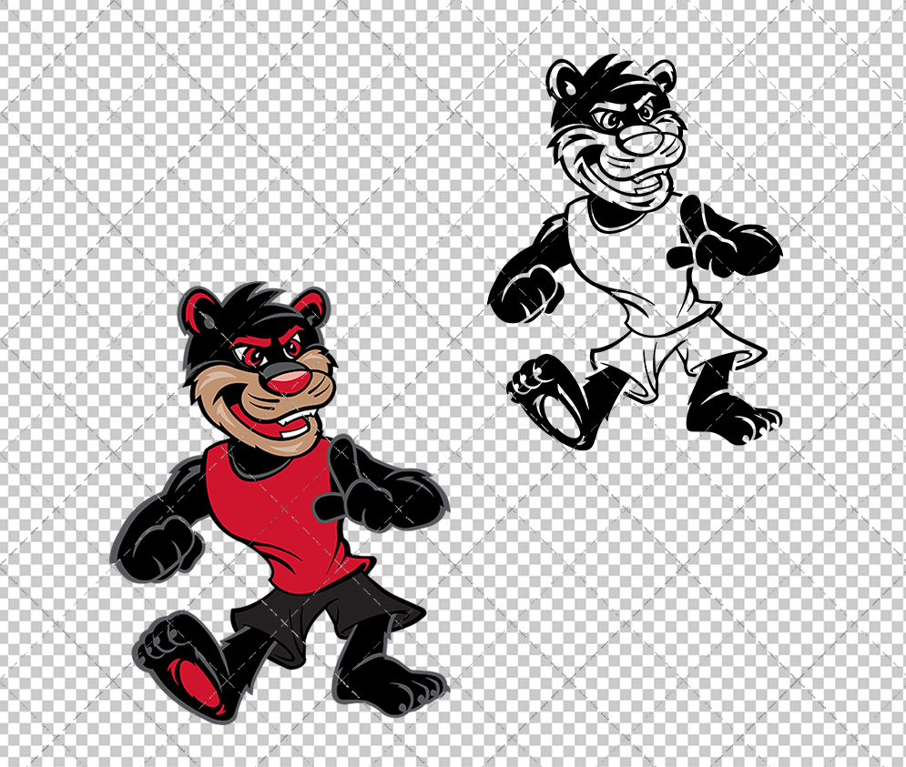 Cincinnati Bearcats Mascot 2015, Svg, Dxf, Eps, Png - SvgShopArt