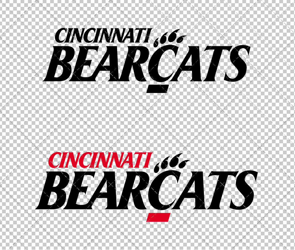 Cincinnati Bearcats Wordmark 2005 002, Svg, Dxf, Eps, Png - SvgShopArt