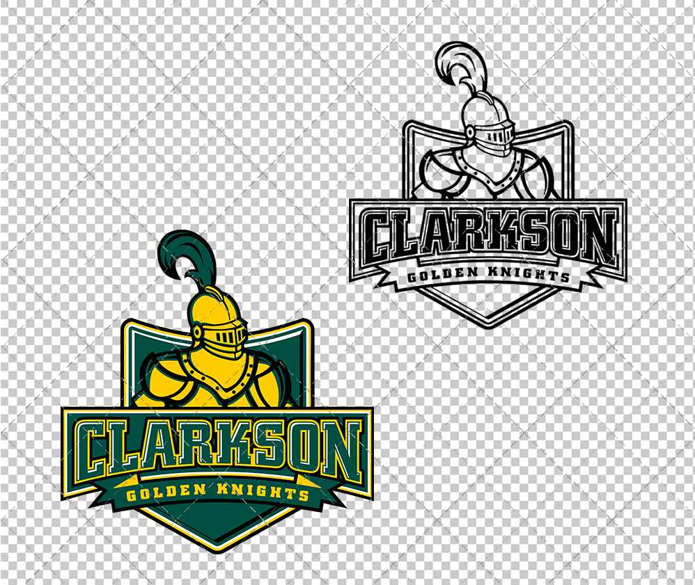 Clarkson Golden Knights Alternate 2004, Svg, Dxf, Eps, Png - SvgShopArt