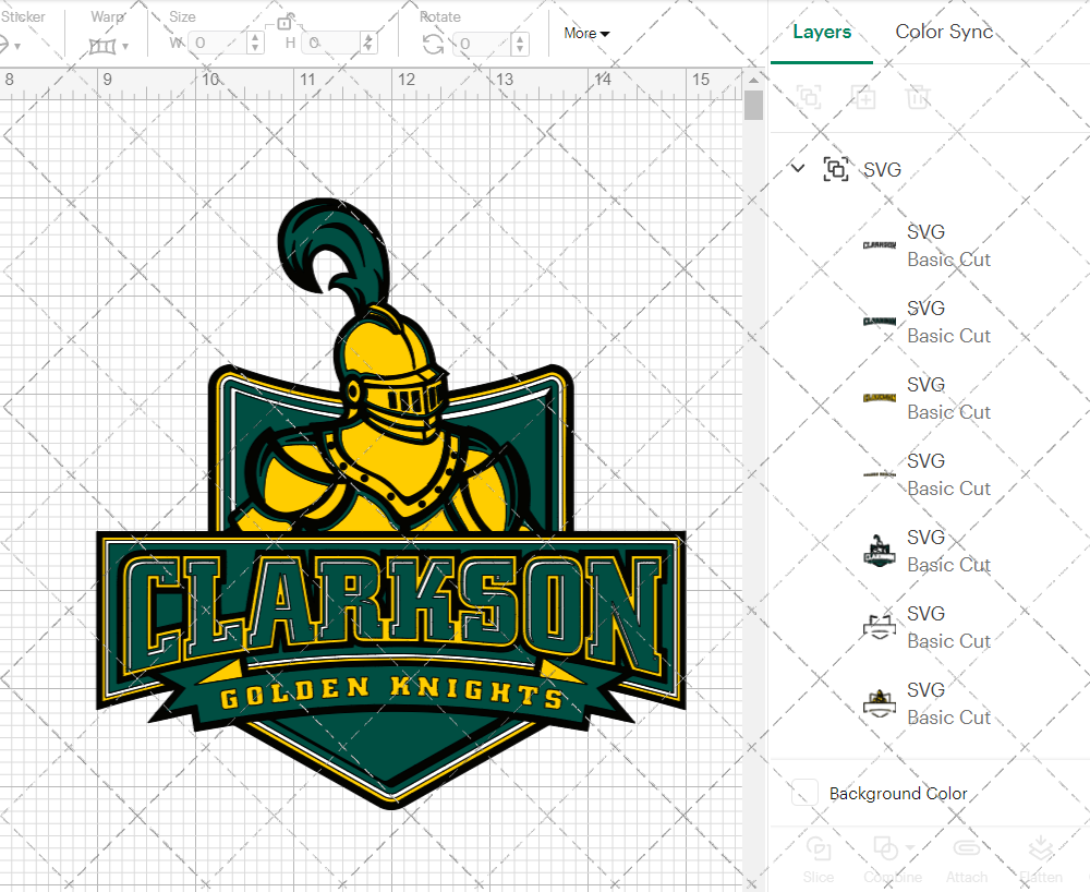Clarkson Golden Knights Alternate 2004, Svg, Dxf, Eps, Png - SvgShopArt