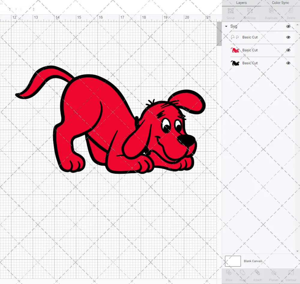 Clifford - Big Red Dog 003, Svg, Dxf, Eps, Png SvgShopArt
