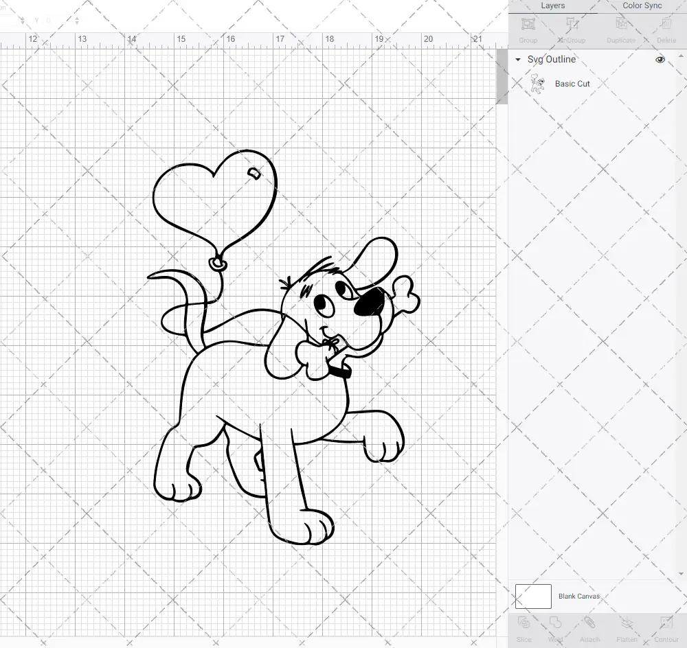 Clifford - Big Red Dog, Svg, Dxf, Eps, Png SvgShopArt